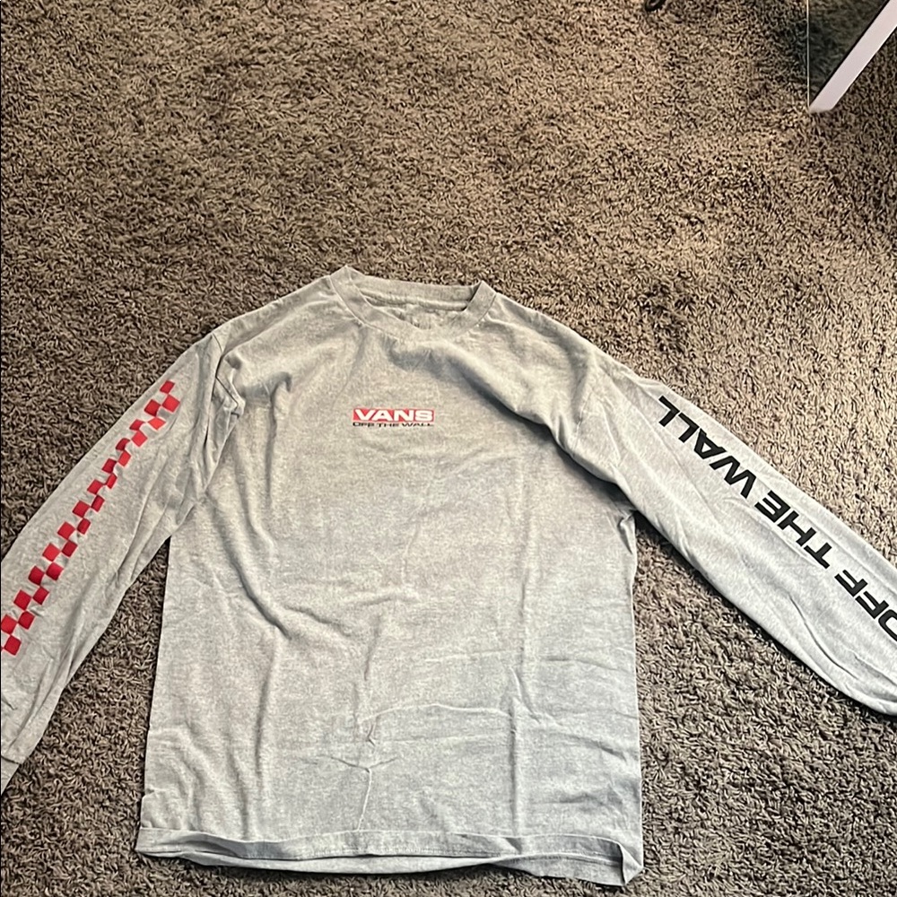 Vans Gray Long Sleeve Men's Shirt